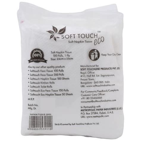 Buy Soft Touch Napkin Tissue Eco 100 Sheets Online At Best Price Bigbasket