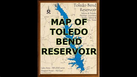 Map Of Toledo Bend Reservoir - Printable Online