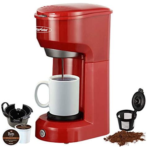 Single Serve Coffee Maker Brewer For Single Cup K Cup Coffeemaker With Permanent Filter 6oz To