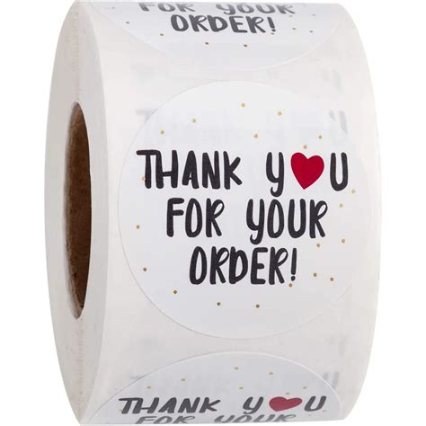 Buy Thank You For Your Order Stickers Round Decorative Sealing