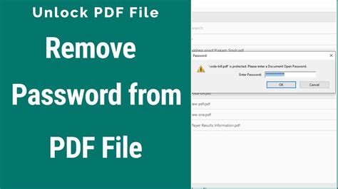 How To Unlock A Secured Pdf File For Editing