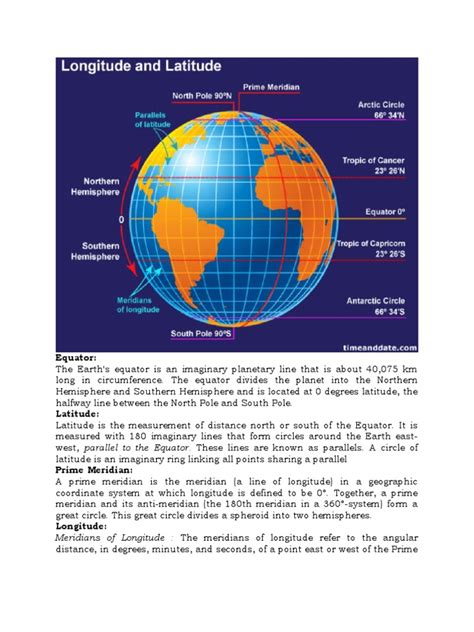 Equator | PDF | Latitude | Longitude