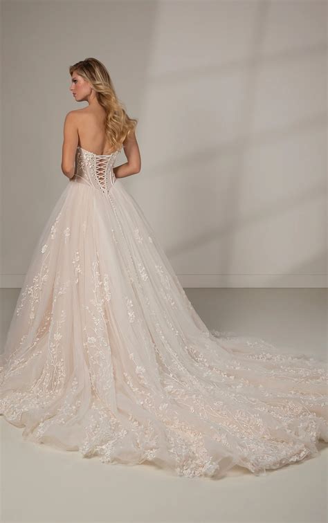 Enchanting Princess Ballgown Wedding Dress With D Florals