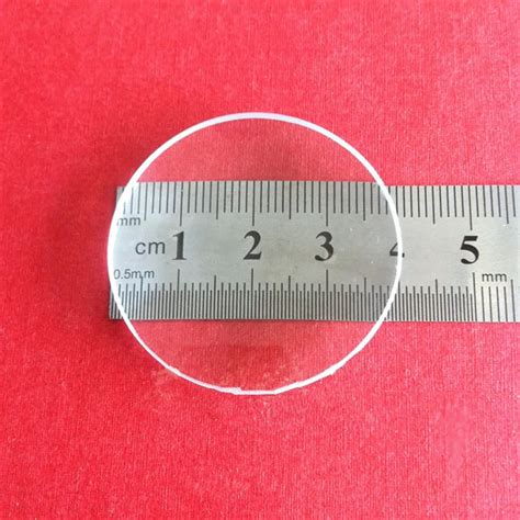 5pcs 40mm Optical Glass Focal Length Optics Double Convex Lens Focus 100mm For Physical Optics