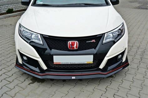 Maxton Design Front Splitter V2 Honda Civic Mk9 Type R Fk2 Royal