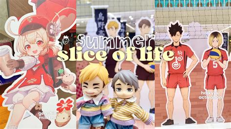 Summer Slice Of Life 🍰 Anime Vlog Haikyuu Popup Nendoroid Jjk Blind