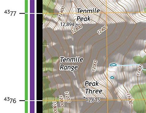 Breckenridge Colorado Ski Area Topographic Keepsake Poster Map With