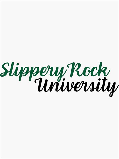 Slippery Rock University Sticker Sticker For Sale By Brookehend