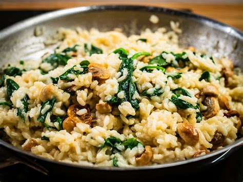 Receta de risotto de champiñones y espinacas Comedera Recetas tips