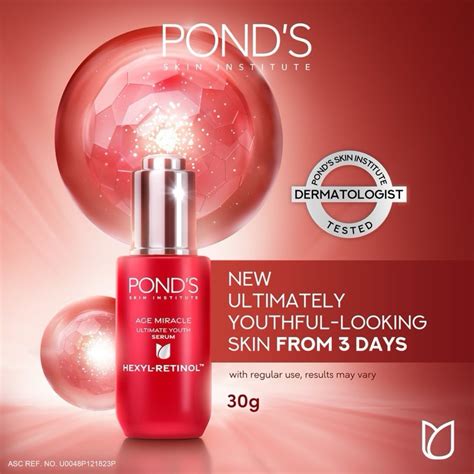 Ponds Hexyl Retinol Pond S Age Miracle Ultimate Youth Day Serum G