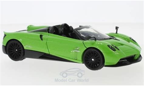 Diecast Model Cars Pagani Huayra 124 Motormax Roadster Metallic Green