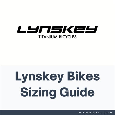 Lynskey Bikes Size Chart and Guide Guide (2023) - Mr. MAMIL