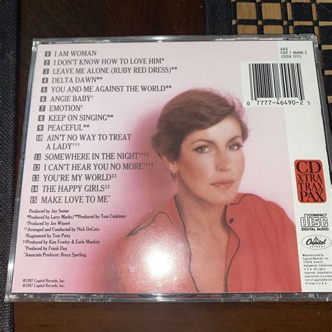 Helen Reddys Greatest Hits And More By Helen Reddy Cd Sep 1987