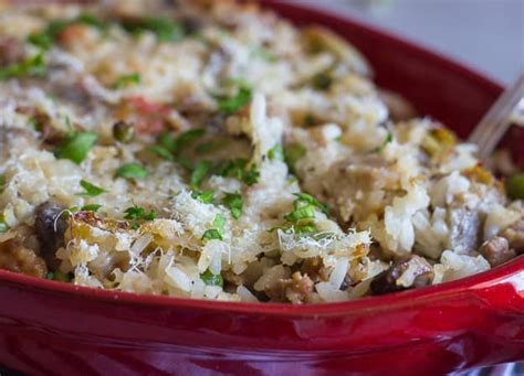 Italian Sausage And Vegetable Rice Casserole An Italian In My Kitchen