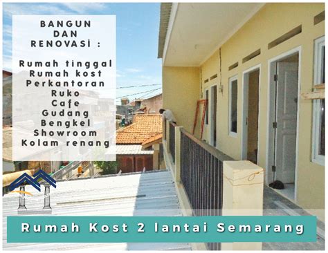 Pemborong Rumah Kos 2 Lantai Semarang Pilar Bangunan Semarang Jasa