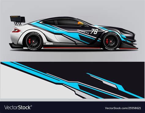 Sport car racing wrap design design Royalty Free Vector , #affiliate, # ...