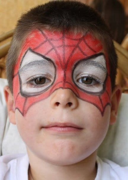 Spiderman Face Painting Easy Face Painting Halloween Face Painting