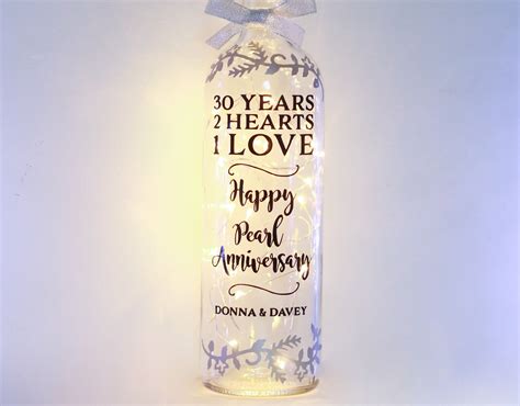 30th Pearl Wedding Anniversary T 30 Year Personalised Etsy