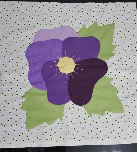 Pansy Flower Applique Pattern And Tutorial All About Patchwork And