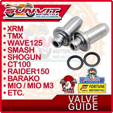 In Stock Motorcycle Yakimoto Valve Guide Xrm Tmx Wave Smash Shogun