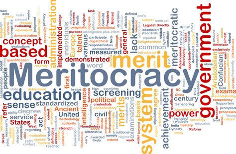 Meritocracy background wordcloud concept illustration - Bob Harden Show