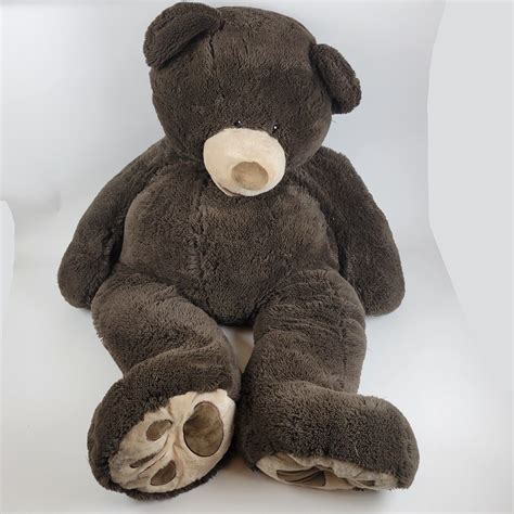 Hugfun International Giant 53” Plush Jumbo Teddy Bear Dark Brown Huge