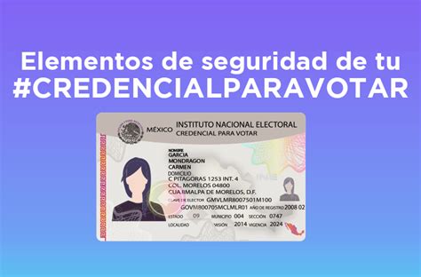 Conoce Los Elementos De Seguridad De Tu Credencial Para Votar Central