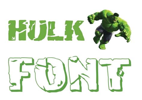 HULK FONT SVG Hulk Alphabet Svg Font Svg Alphabet Svg Hulk | Etsy