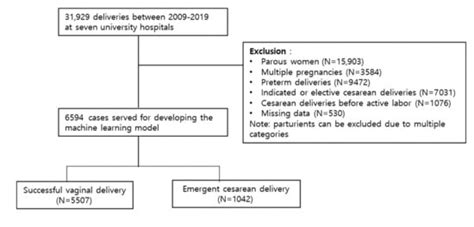 Life Free Full Text Prediction Of Emergency Cesarean Section Using