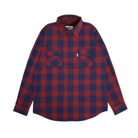 Jual FMC Kemeja Flannel Saku Depan Dan Samping Heavyweight Shirt Basic