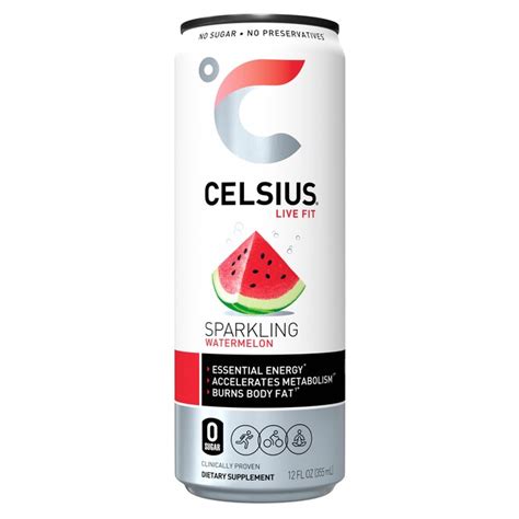 Celsius 12-fl oz Sparkling Watermelon Energy Drink in the Soft Drinks ...