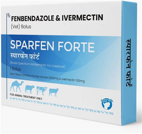 Sparfen Forte Fenbendazole 3 Gram Ivermectin 100 Mg Bolus