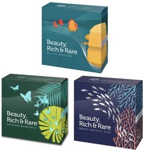 Beauty Rich Rare Set Great Barrier Reef Daintree Rainforest Twelve