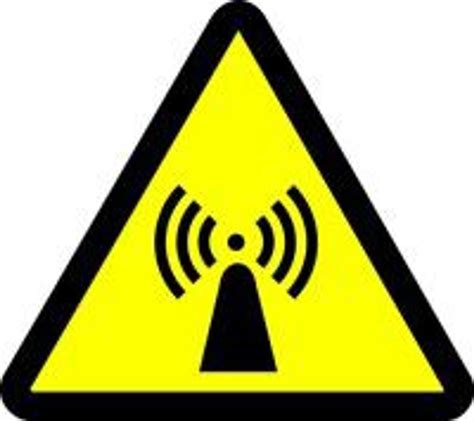 Electro Magnetic Hazard Safety Sign To Provide Warning