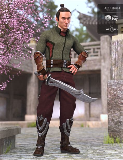 Eastern Fantasy Warrior Outfit Textures Daz D