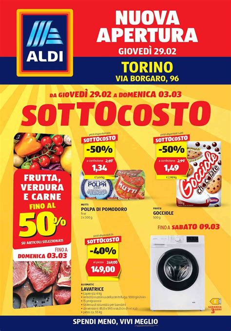 Volantino Aldi Nuova Apertura Torino Dal Febbraio Al Marzo