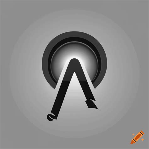 Logo Combining Archlinux Logo With A Loudspeaker Icon Minimalist