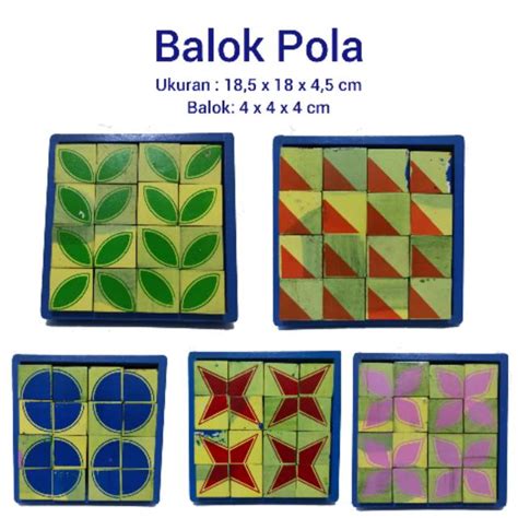 Jual Balok Pola Belajar Logika Tes Iq Puzzle Kayu Shopee Indonesia