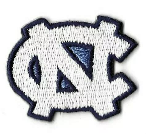 Unc North Carolina Patch Tarheels Logo Iron On Embroidered Nike Ncaa