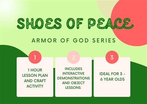 Armor of God: SHOES OF PEACE Lesson 3 - Etsy