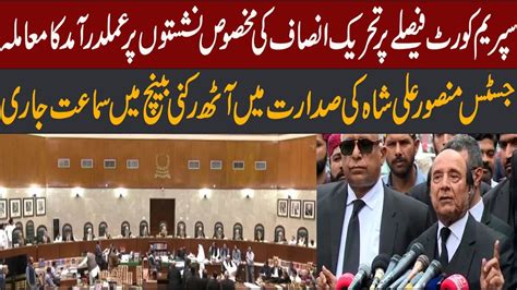 Supreme Court Big Decision On PTI Reserved Seats Case Judges In