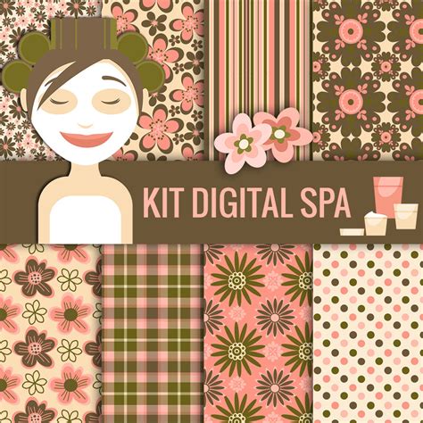 Kit De Papeis Digitais Tema Spa Gr Tis Para Baixar Cantinho Do Blog