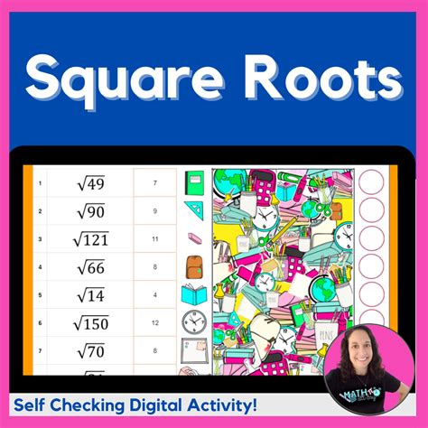 Perfect And Non Perfect Square Roots Digital And Printable Activity