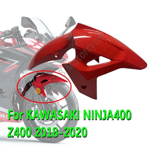 Para KAWASAKI Ninja 400 Frente Fender Z400 2018 2022 Motocicleta Shell