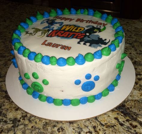 Wild Kratts Birthday Cake Side View With Creature Power Animal