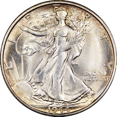 1944 S 50c Ms Walking Liberty Half Dollars Ngc