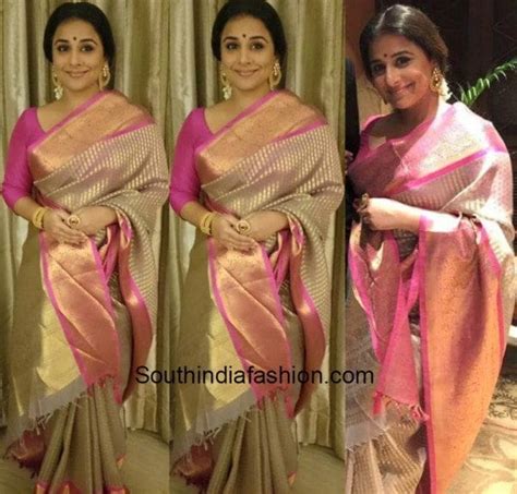 Vidya Balan In A Gaurang Shah Saree South India Fashion