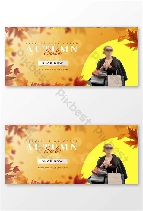 Autumn Fall Sale Social Media Facebook Cover Banner | AI Free Download - Pikbest