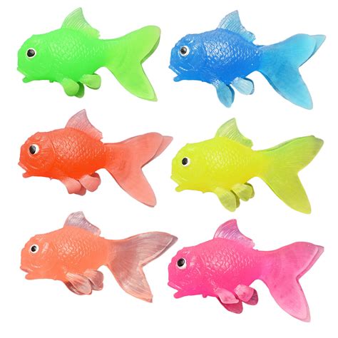 Goldfish Model Cartoon Ornament Mini Goldfish Model Baby Bath Toy