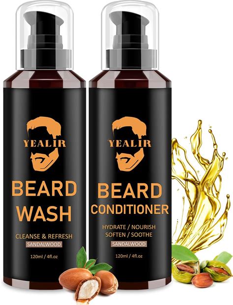 Beard Wash And Conditioner For A Soft Beard Argan And Jojobal Oil To Deep Moisturize